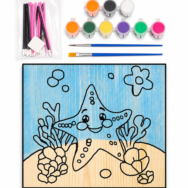 Starfish Wooden Painting Kit